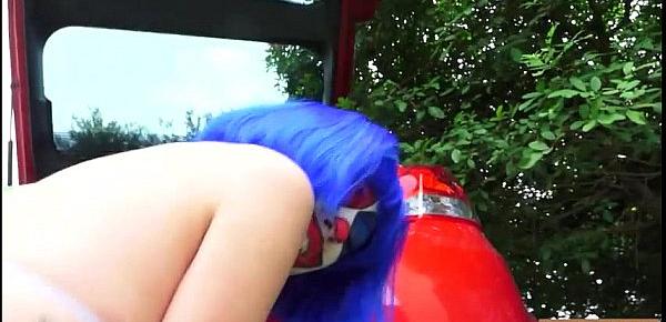  Slender teen Mikayla Mico sucks off and banged outdoors